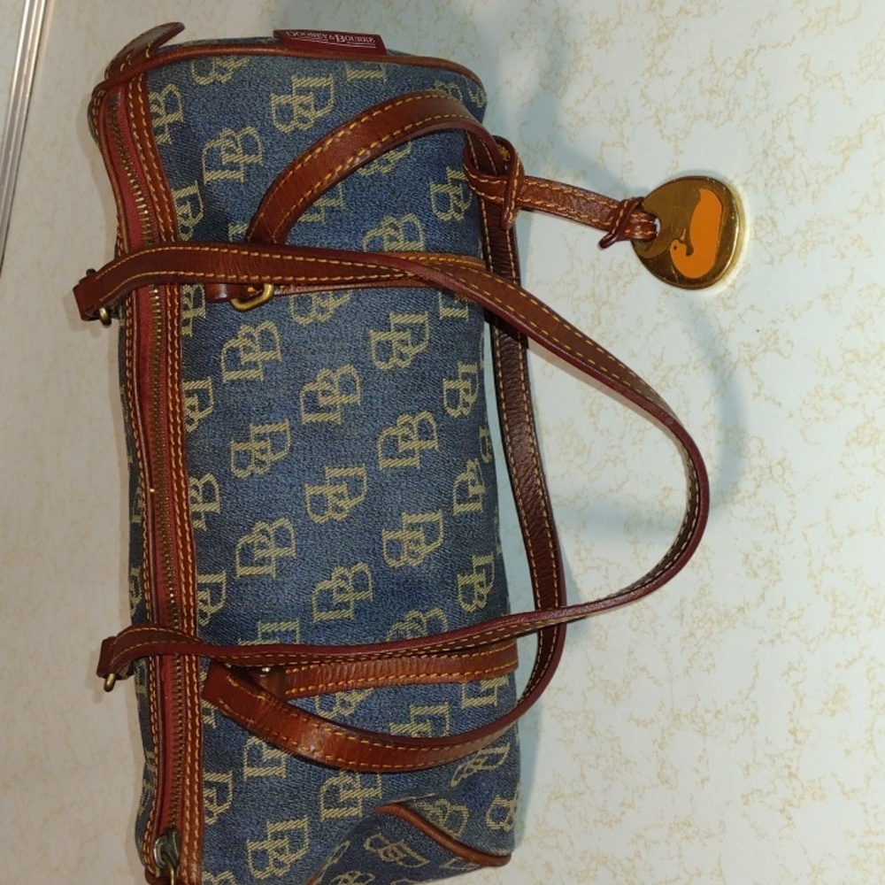 Dooney and Bourke Blue Barrel Bag